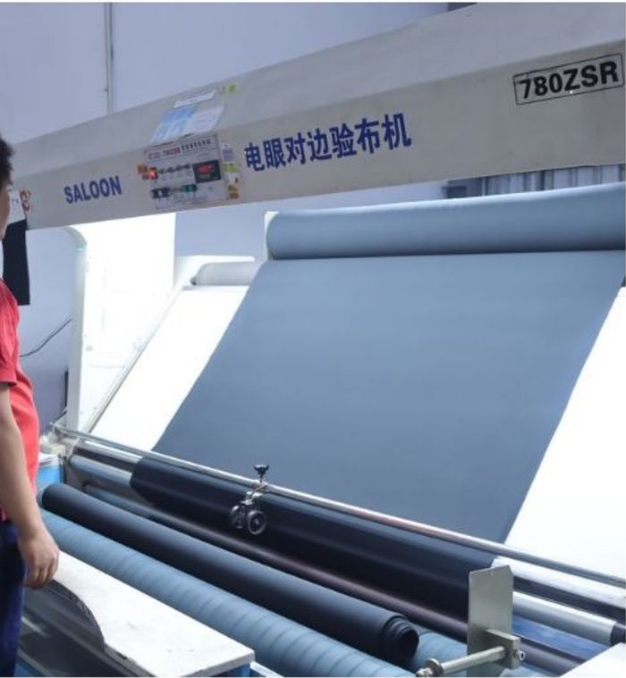 Fabric inspection with an electronic edge-checking machine